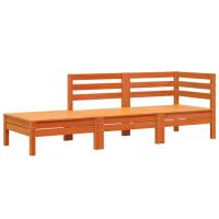 vidaXL Sofá de jardín de 3 plazas madera maciza de pino cera Marrón cera, Douglas natural, Impregnado natural Conjunto Terraza Muebles Jardín Exterior Juego de Muebles de jardín Mueble Jardín Exterior Muebles de Salon Exterior - details 0