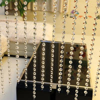 Hilo De Cuentas De Cristal Para Decoración De Ventana Y Puerta De Sala De Estar Y Dormitorio Colores Variados Accesorios Para El Hogar - details 2