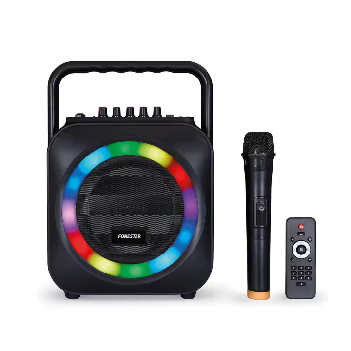 Fonestar box-35led altavoz portátil karaoke bluetooth usb sd luces led - 1