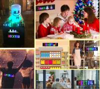 Panel De Pantalla LED Matriz De Pixeles Bluetooth APP Para Coche Tienda Hotel Bar Luz Nocturna Flexible Programable DIY - details 18