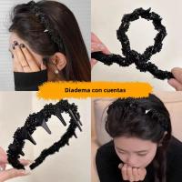 Headband De Mujer Con Borlas Cinta Para Afeitar Dientes Antideslizante Accesorio De Moda Para El Cabello Uso Casual - details 4