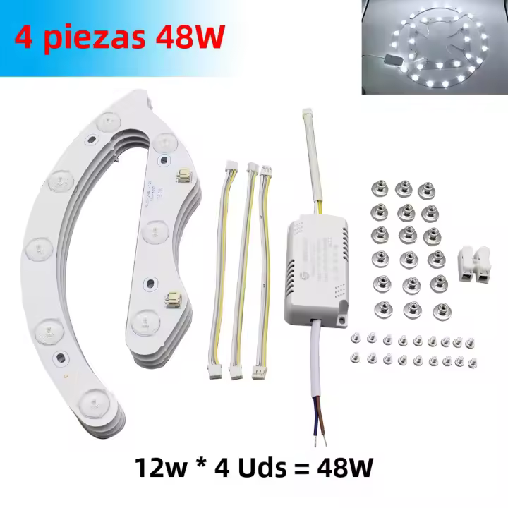 Luz De Techo LED Reemplazo Módulo LED 220V Panel Luz 36W 48W 72W 96W Para Lámparas De Techo Placa LED De Repuesto - 1