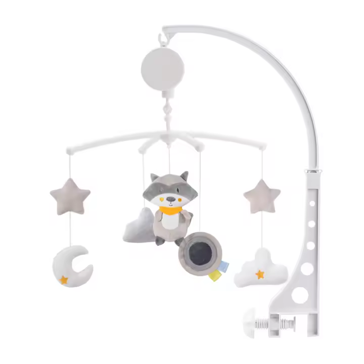 Juguetes Educativos para Bebés Móviles de Cuna Cuernos de Huevo Campanilla Carusela para Cama de Bebé Regalos para Recién Nacidos 0-12 Meses - 1