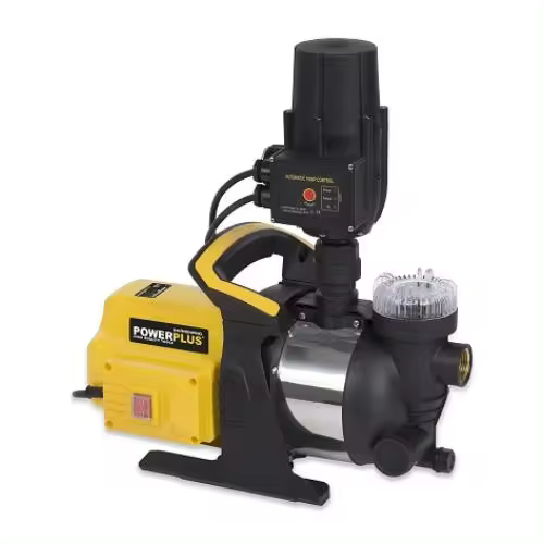 Bomba de jardín POWERPLUS 1200w anillo inox aguas limpias - 1