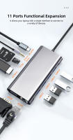 Hub USB C 4K 30Hz Adaptador Tipo C a HDMI Compatible Con USB 3.0 11 En 1 Dock PD 87W Splitter USB C Para MacBook pro Air - details 0