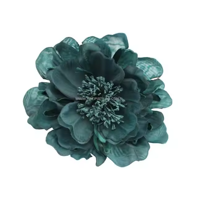 FLOR DE TELA RUNA 14 Cm Raíz FLORES BROCHES DE TELA Sombreros - 1