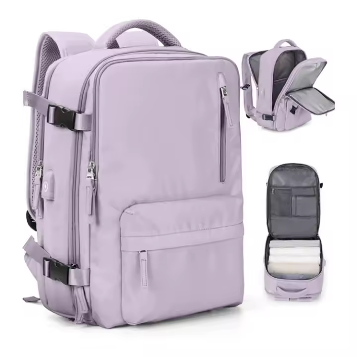 HY Mochila de viaje cabina avion, gran capacidad, con USB, 40x25x20 - 1