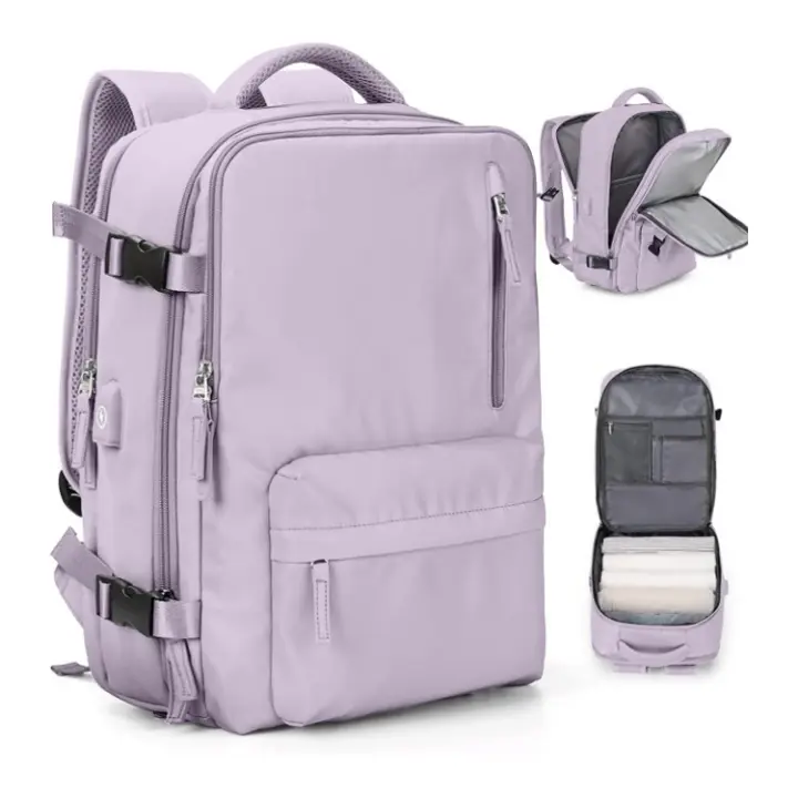 Mochila de viaje cabina avion, gran capacidad, con USB, 40x25x20 - 1