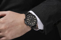 Nuevo reloj para hombre con tres subdiales, aguja azul, calendario, disponible en correa de malla italiana, malla o acero inoxidable, un reloj multifuncional y elegante para el hombre - details 2