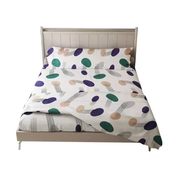 Textilwi - Juego de Sabana Estampada para Cama 90/135/150/180--3Piezas Sabana Bajera Ajustable-Funda de almohada Sin cremallera-Encimera - 1