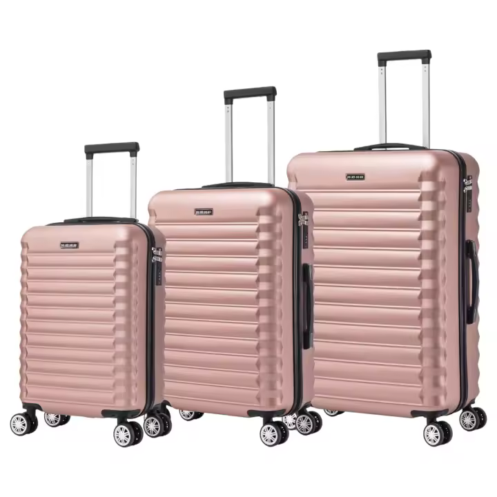 Conjunto de Maletas de Viaje Elegantes: Carcasa Ligera de ABS, Cerradura Numérica, 4 Ruedas Giratorias 360°, Asa Telescópica de Aluminio  Juego de Maletas    Set Trolley Maleta Cabina ( 6990 M001 8008 6020 D7) - 1