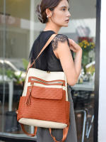 Nueva mochila para mujer con estampado de diamantes, moda simple y versátil, que mejora la calidad de la mochila de gran capacidad. - details 10