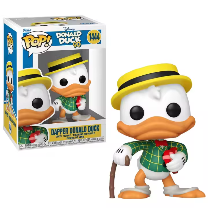 FUNKO POP! DISNEY: PATO DONALD 90 ANIVERSARIO – PATO DONALD ELEGANTE, 75724, Nº1444, PRODUCTO CON LICENCIA OFICIAL - 1