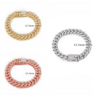 Collar De Perro Y Gato Con Cadena Y Diamantes Material Metálico Ancho 12.5mm Accesorios Personlizados Para Pitbull Joyería Para Mascotas - details 1