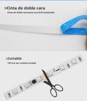 Tira De LED WS2811 RGBIC Con Control Remoto Bluetooth 5M 10M 20M 25M DC 24V Luz De Carreras De Caballos Color Soñado Tape Lámpara IC - details 6