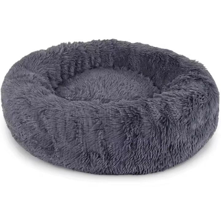 BPS Cama para Perro Gato Suave Manta Colchoneta Antiestres Redonda Diametro 75cm con Felpa Suave de Pelo Lavable Tamaños Grande/ Super Grande - 1
