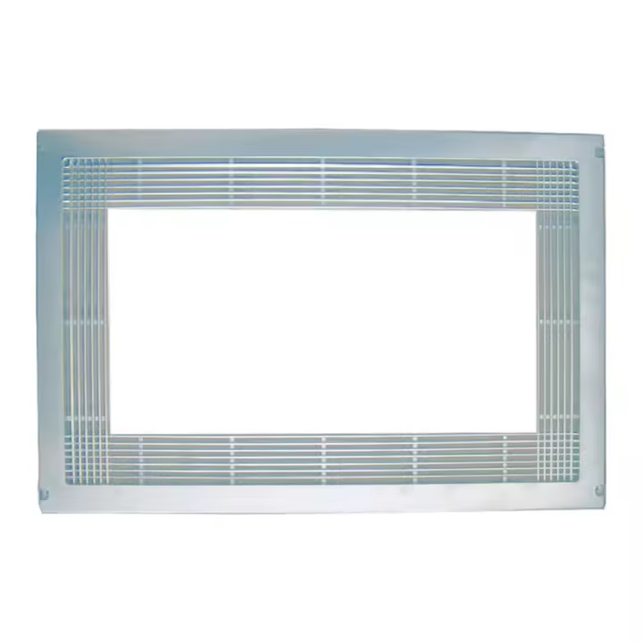 Marco microondas color plateado (efecto inox) universal rejilla recortable 60x40 Micel soporte microondas cocina accesorios rejilla microondas - 1