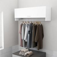 vidaXL Armario de madera contrachapada 100x32,5x35 cm en color Blanco brillante/Marrón roble/Madera antigua y más | almacenamiento funcional diseño moderno para baño dormitorio sala - details 8