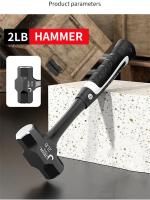 Martillo De Silla Z50 2LB-3LB De Acero Forjado En Un Pie Para Demolición Y Construcción Martillo De Bricolaje Con Mango De Goma Para Ingenieros - details 7