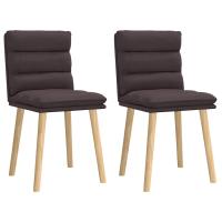 vidaXL Sillas de comedor 2 unidades tela gris en color Taupé/Azul vaquero/Negro y más | cómodas modernas ergonómicas para comedor cocina salón hogar - details 3