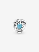 Pandora - Charm Círculo de Eternidad Azul Turquesa de - details 1