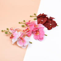 4Pcs Accesorios De Decoración Para El Hogar Hojas Silvestres Y Mariposas En Orchidáceas Silkenvas Para Decoración Del Hogar Flores Artificiales - details 11