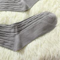 Calcetines Largas De Piel Para Mujer Y Niñas Color Sólido Invierno Calientes Calcetines De Tejido 2 Piezas Regalo Ideal - details 6