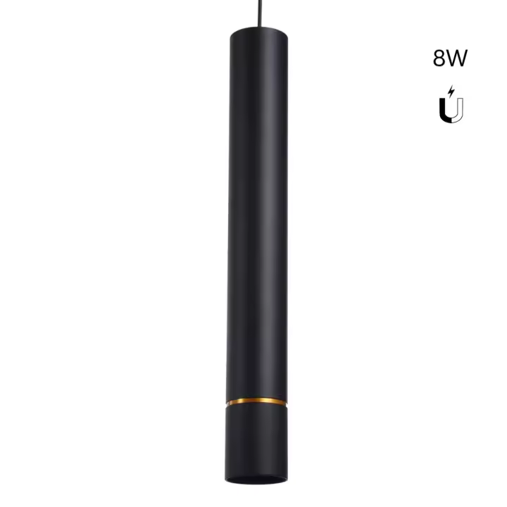 Barcelona LED Foco de suspensión LED para carril magnético 48V - 8W - Línea dorada - 1