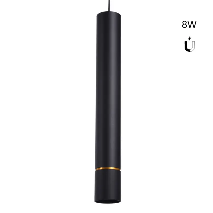 Barcelona LED Foco de suspensión LED para carril magnético 48V - 8W - Línea dorada - 1