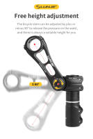 Perilla Bicicleta MTB Power Stem Road Mountain Bike Ajustable 31.8mm Aluminio Aleación Puente Ciclismo 90/110/130/145MM - details 9