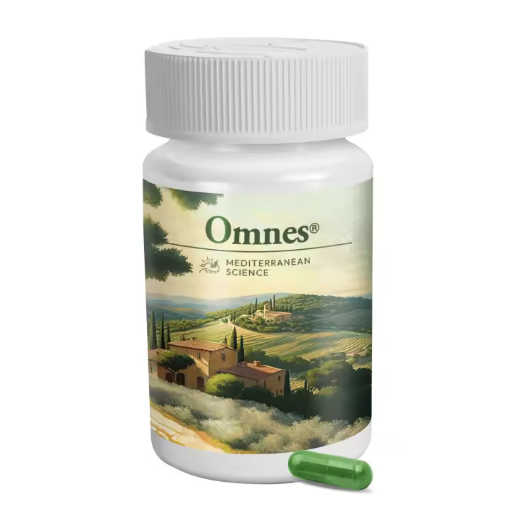 OMNES® Multivitamínico Completo  Extractos Naturales de la Dieta Mediterránea  Vitaminas y Minerales para Bienestar Integral y Defensas Fuertes  60 Cápsulas - 1