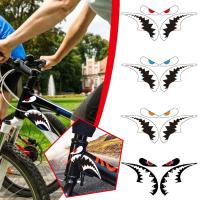 Pegatina De Bicicleta Impermeable Para Tubo De Prensa Decorativa Y Antigolpes Para MTB Y Carretera Pegatina De Máscara De Tiburón Para Motocicleta - details 13