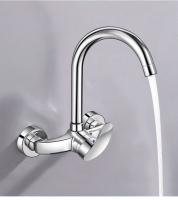 Grifo De Cocina De Pared Con Agua Caliente Y Fría Grifo Mezclador De Cobre Para Lavabo Lavandería Balcón Valvula De Agua Universal - details 9