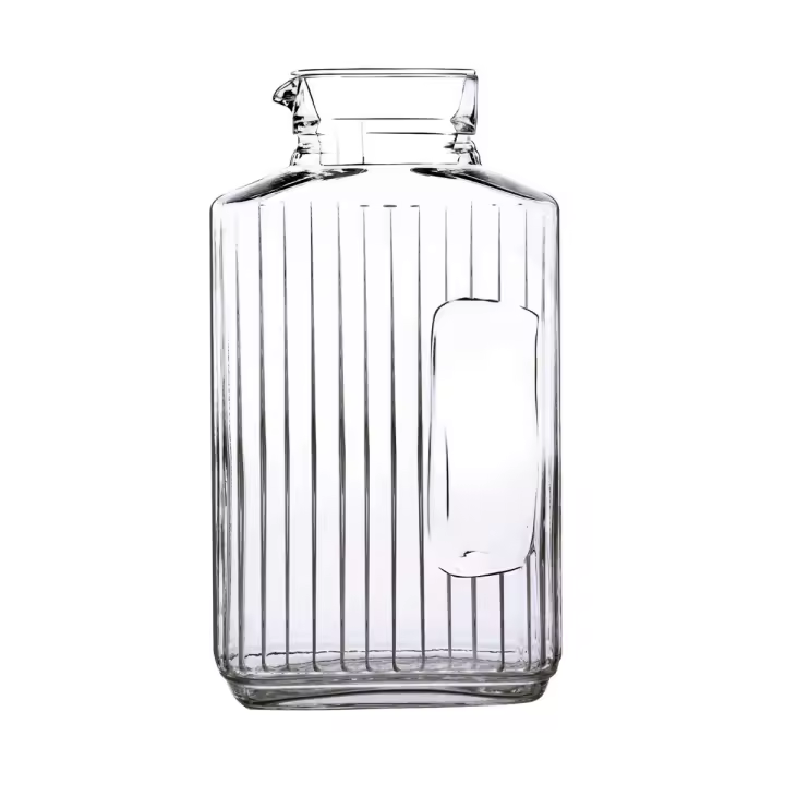 Botella de Vidrio Luminarc Quadro 2L con Tapa Transparente y Brillo, Fabricada en Francia, Reciclable y Ecológica - 1