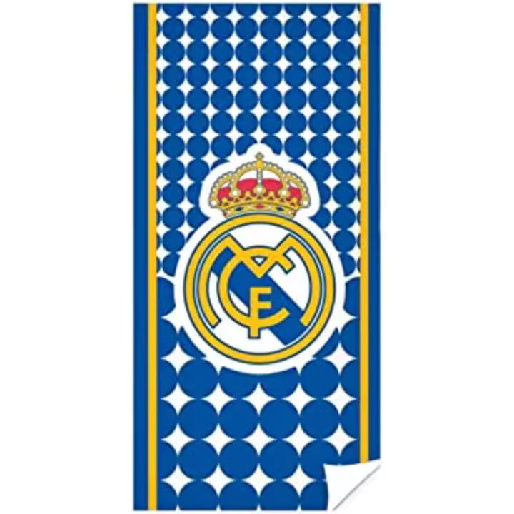 Real Madrid Toalla Azul Unisex Oficial Estampada 140x70 Cm - 1