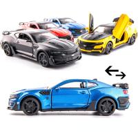 Coche De Juguetes Chevrolar Camaro a Escala 1:32 Modelo De Aleación Con Sonido Y Luz Vehículo Para Niños Regalos De Cumpleaños - details 3