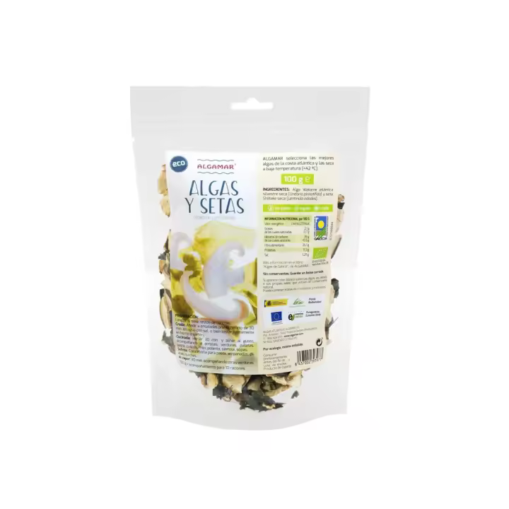 Algas y Setas (Wakame-Shiitake) Bio 100g Algamar - 1