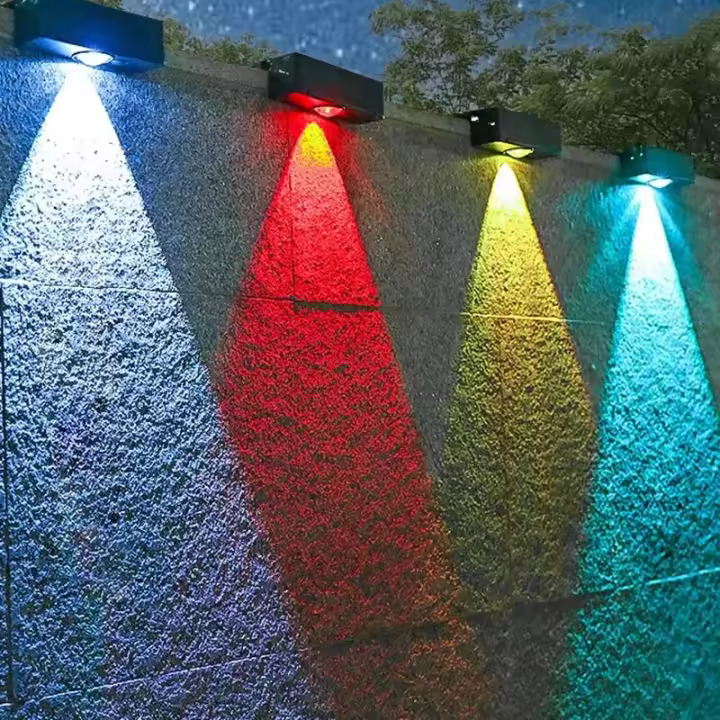 Luces De Pared Solares Outdoor Cuadradas Sin Cable IP65 Impermeables Lámparas De Pared Decorativas Para Jardín Iluminación Moderna - 1