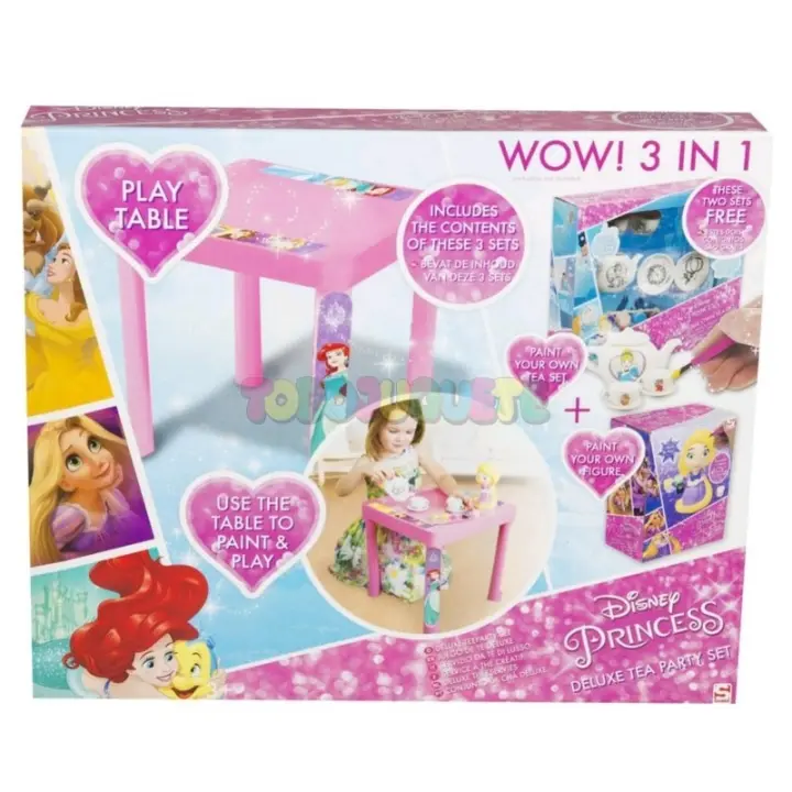 Juego de te deluxe princesas disney para pintar Sambro - 1