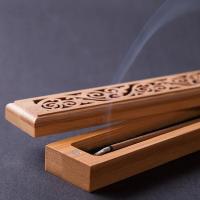 Portaencensas De Bambú Estilo Japonés Ecológico Natural Atrae La Ceniza Soporte Para Incienso Anti-Ash Sin Químicos Peligrosos - details 8