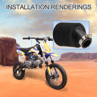 Filtro De Aire Para Motocicleta GOOFIT 28mm Reemplazo De Tubo Con Cuello Curvado Para PY50 PW50 Peewee 50cc Dirt Pit Bike ATV Scooter Negro - details 5