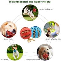 Bola De Juguete Para Perros Y Gatos Masticable Y Limpia Los Dientes Bola De Alimento Para Mascotas Material No Tóxico Resistente Al Mordisco - details 0