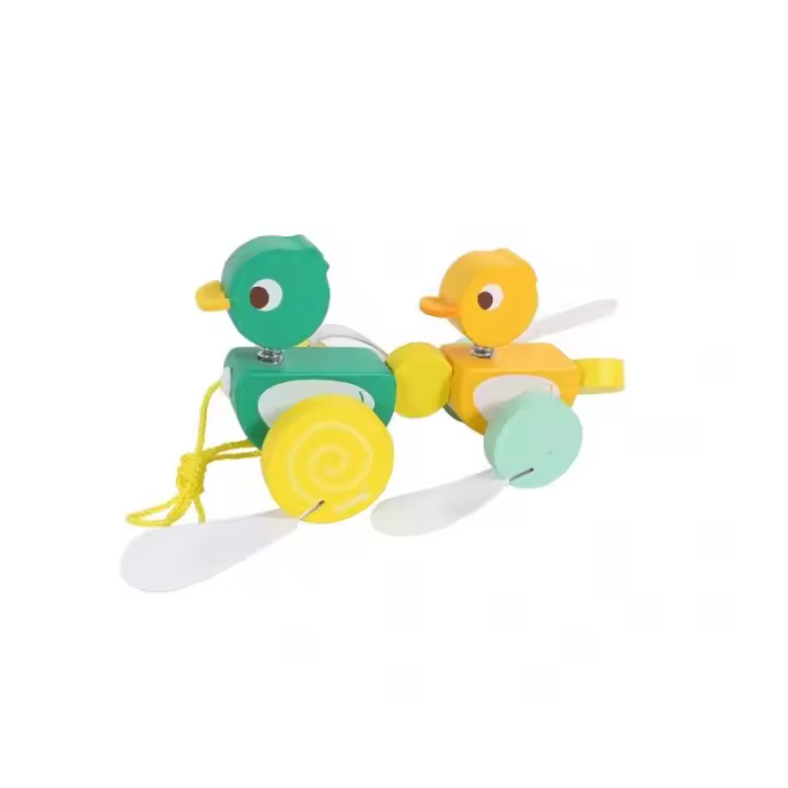 Iwood Arrastre para Bebé Patos de Madera de Excelente Calidad - 1