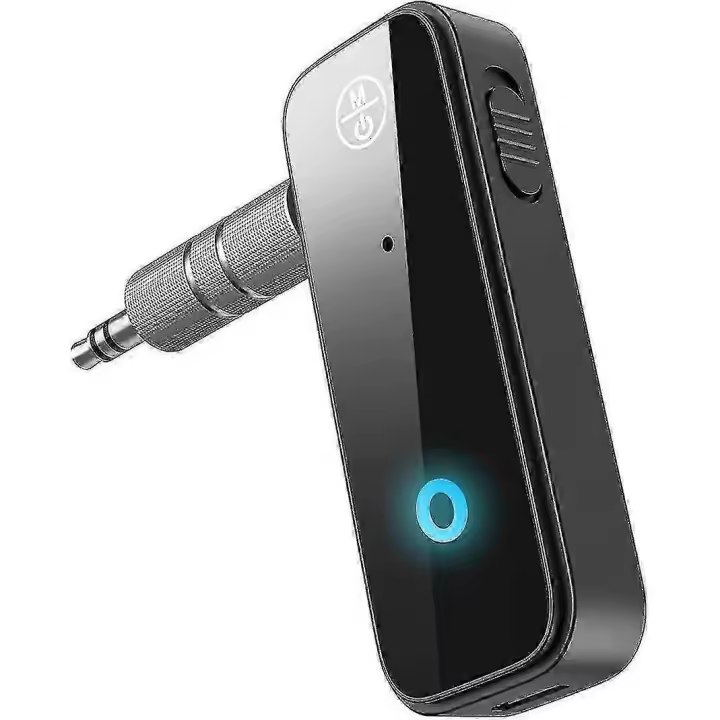 Transmisor Bluetooth 5,0, Adaptador Bluetooth Aux inalámbrico portátil de 3,5mm, Bluetooth Receptor, Adaptador de coche Bluetooth, - 1