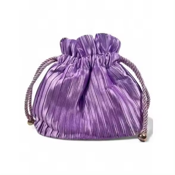 Bolso fiesta bombonera flecos lila 130532 - 1