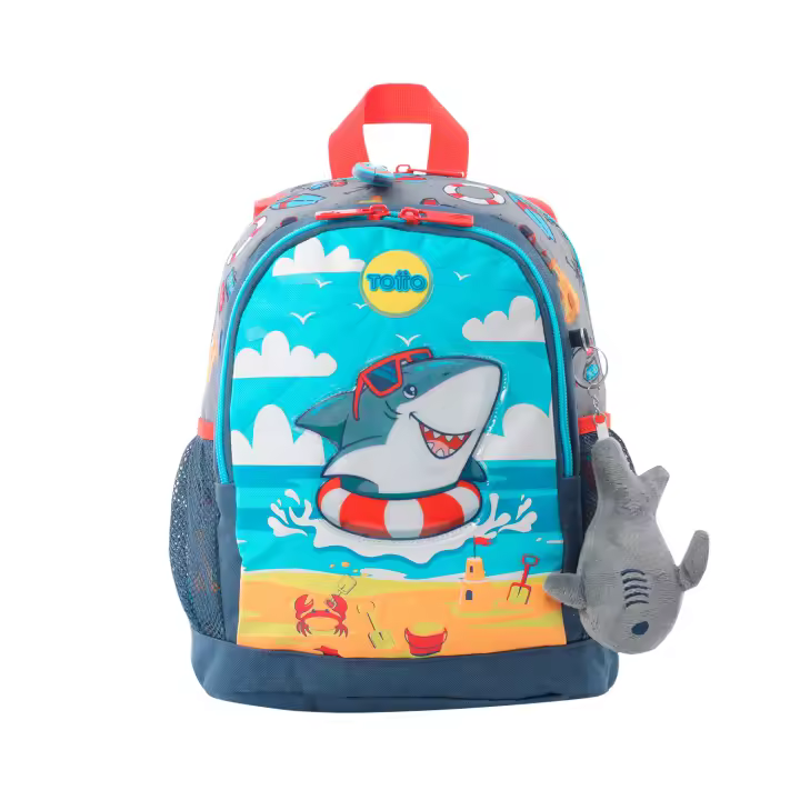 Totto Mochila infantil  Little Surfer -Dimensiones:23 x 30 x 10 cm-Material: poliester - 1