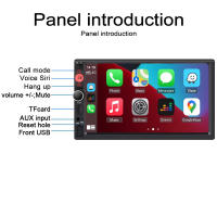 Radio De Coche Multimedia 7 Pulgadas IPS 2din Con Wireless Carplay Android Auto Bluetooth USB FM Capacidad De Memoria Externa 256G Soporte Control De Volante Y Android Auto - details 11