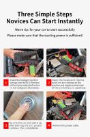 Arrancador de batería portátil para coche, dispositivo de arranque automático de gasolina y diésel, batería de emergencia de 99800mAh, pico de 5000A, cargador de Banco de energía de 12V - details 0