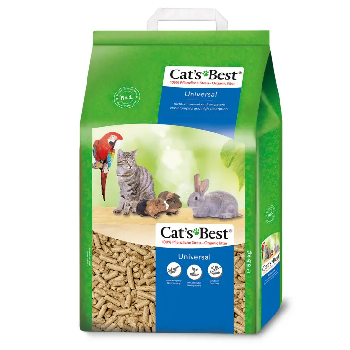 LECHO ECOLÓGICO MASCOTAS CAT'S BEST UNIVERSAL 10L (5.5KG) - 1