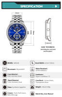 Reloj Mecánico WM Watch Welly Merck Automático Business Casual MIyota 8205 Hombre Resistente Al Agua Cristal De Zafiro WM149 - details 11